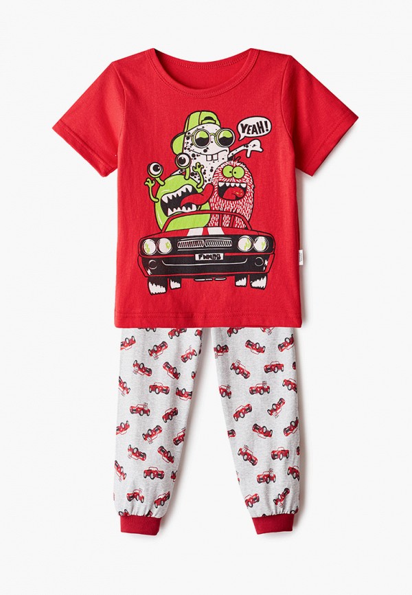 Пижама для мальчика Веселый малыш цвет красный 