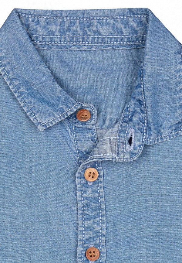 Рубашка для мальчика джинсовая Mothercare цвет синий  Фото 3