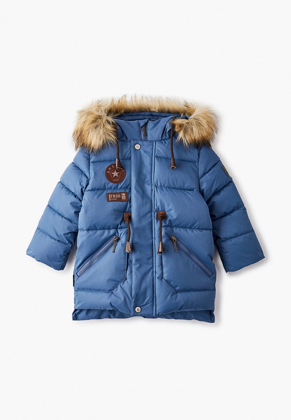 Куртка для мальчика утепленная АксАрт цвет синий 