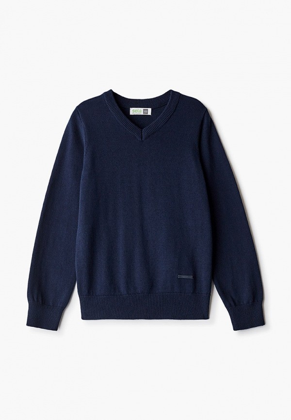 Пуловер для мальчика Sela цвет синий 