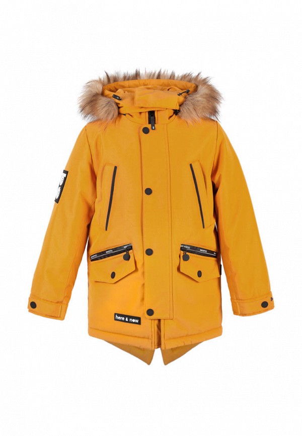 Куртка для мальчика утепленная Nikastyle цвет желтый 