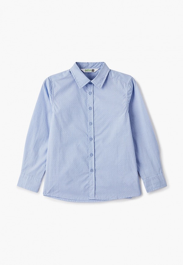 Рубашка для мальчика Sela цвет голубой 