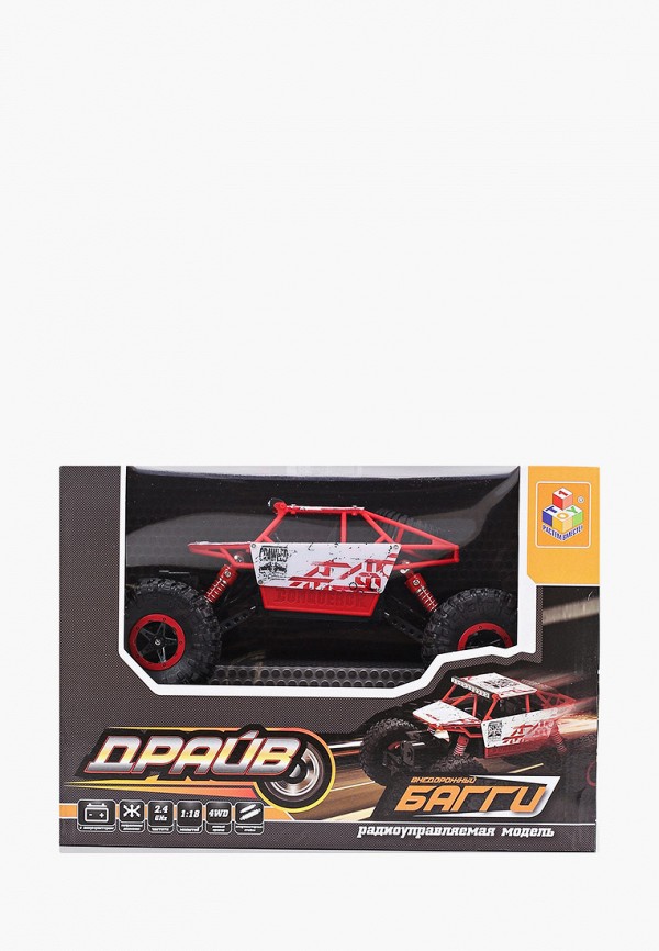 

Игрушка радиоуправляемая 1Toy, Красный, "Драйв", раллийная машина бигвил на