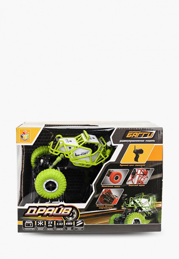 

Игрушка радиоуправляемая 1Toy, Зеленый, Драйв, раллийная машина «Бигвил»