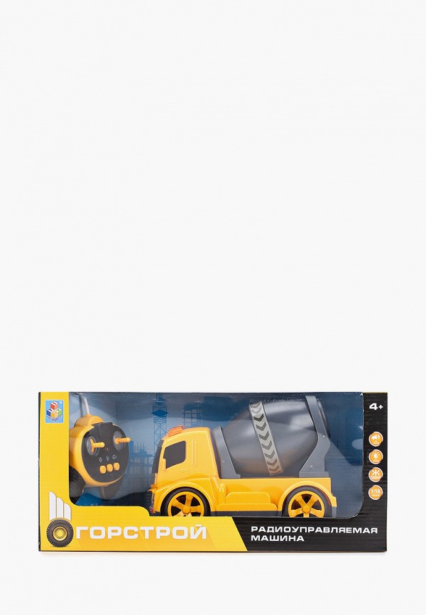 

Игрушка радиоуправляемая 1Toy, Желтый, Горстрой, бетономешалка