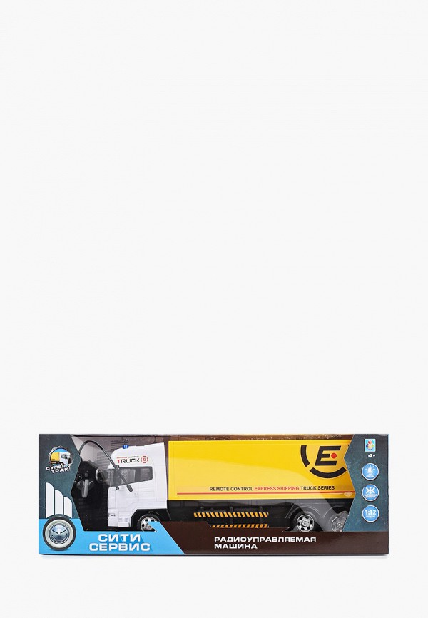 

Игрушка радиоуправляемая 1Toy, Желтый, "Сити-сервис", грузовик
