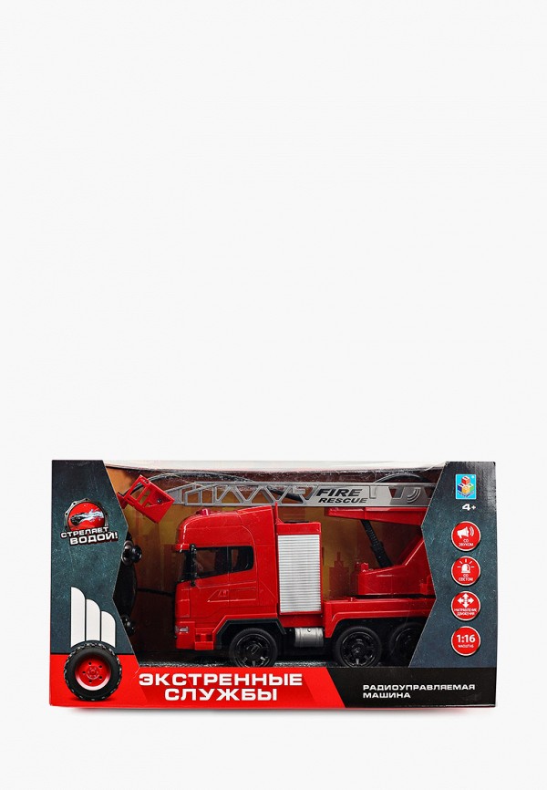 

Игрушка радиоуправляемая 1Toy, Красный, "Пожарная машина"