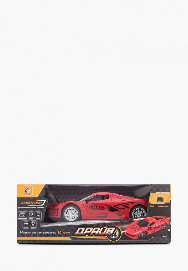 

Игрушка радиоуправляемая 1Toy, Красный, Спорткар, 1:16