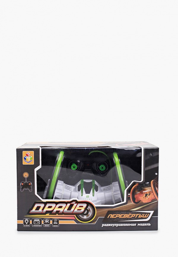 

Игрушка радиоуправляемая 1Toy, Белый, трюковая двухколёсная машина-перевёртыш