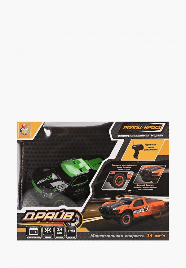

Игрушка радиоуправляемая 1Toy, Черный, раллийная машина
