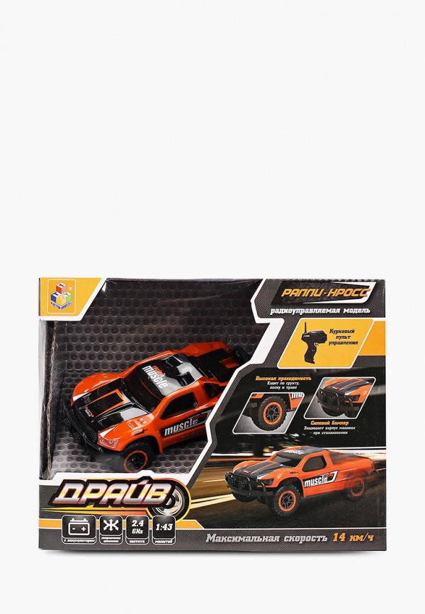 

Игрушка радиоуправляемая 1Toy, Оранжевый, Драйв, раллийная машина на р/у