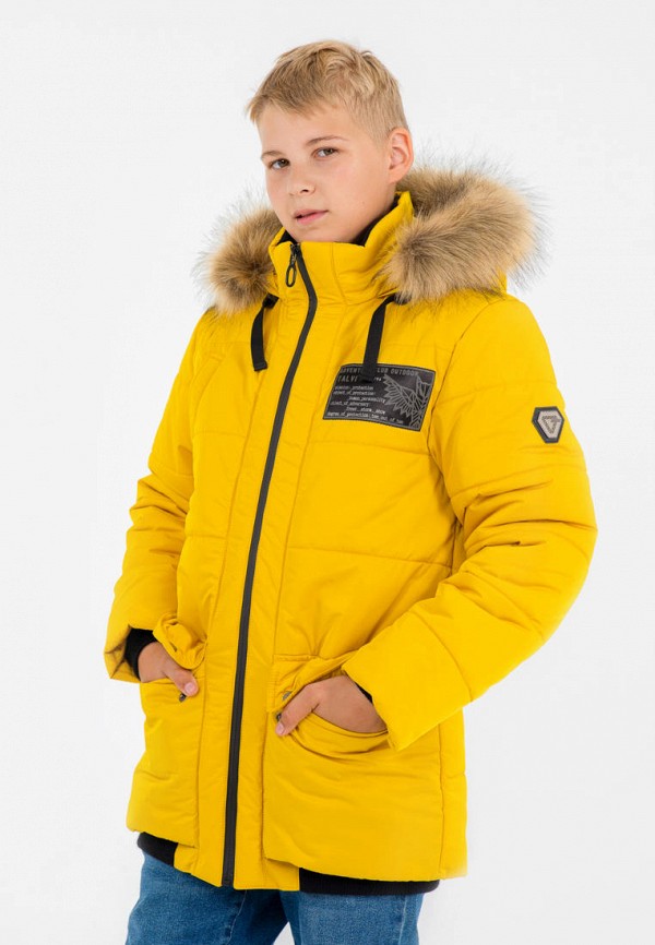 Куртка для мальчика утепленная Талви цвет желтый  Фото 4