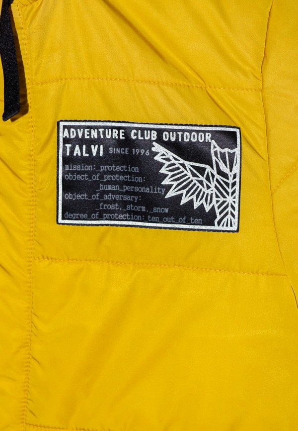Куртка для мальчика утепленная Талви цвет желтый  Фото 2