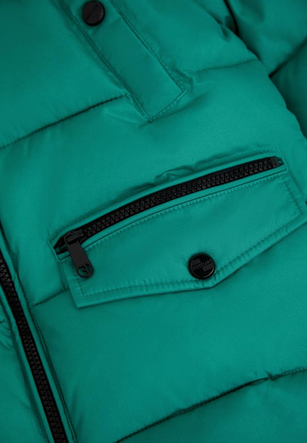Куртка для мальчика утепленная Finn Flare цвет зеленый  Фото 3