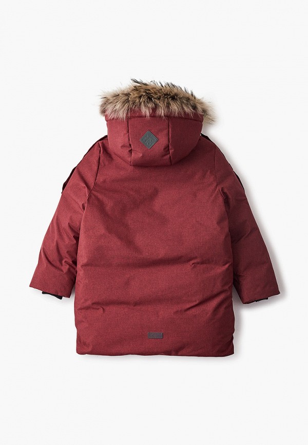 Куртка для мальчика утепленная АксАрт цвет бордовый  Фото 2
