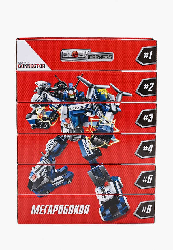 

Конструктор 1Toy, Разноцветный, Blockformers Connector, "Мегаробокоп", 6 шт.