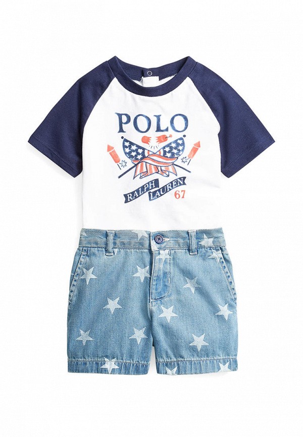 

Комплект Polo Ralph Lauren, Белый;голубой, Polo Ralph Lauren MP002XB00UC9