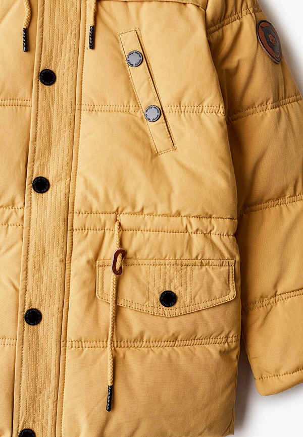 Куртка для мальчика утепленная Aviva цвет желтый  Фото 3