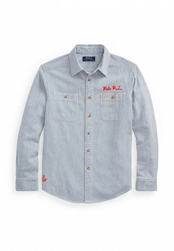 

Рубашка Polo Ralph Lauren, Голубой, Polo Ralph Lauren MP002XB00VJW