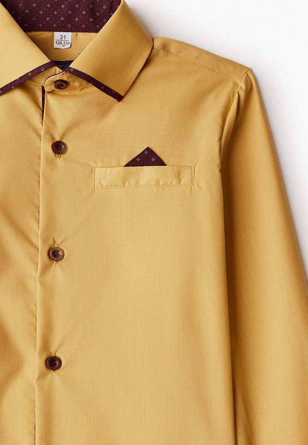 Рубашка для мальчика Katasonov цвет желтый  Фото 3
