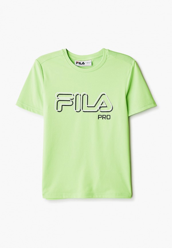 Футболка для мальчика спортивная Fila цвет зеленый 