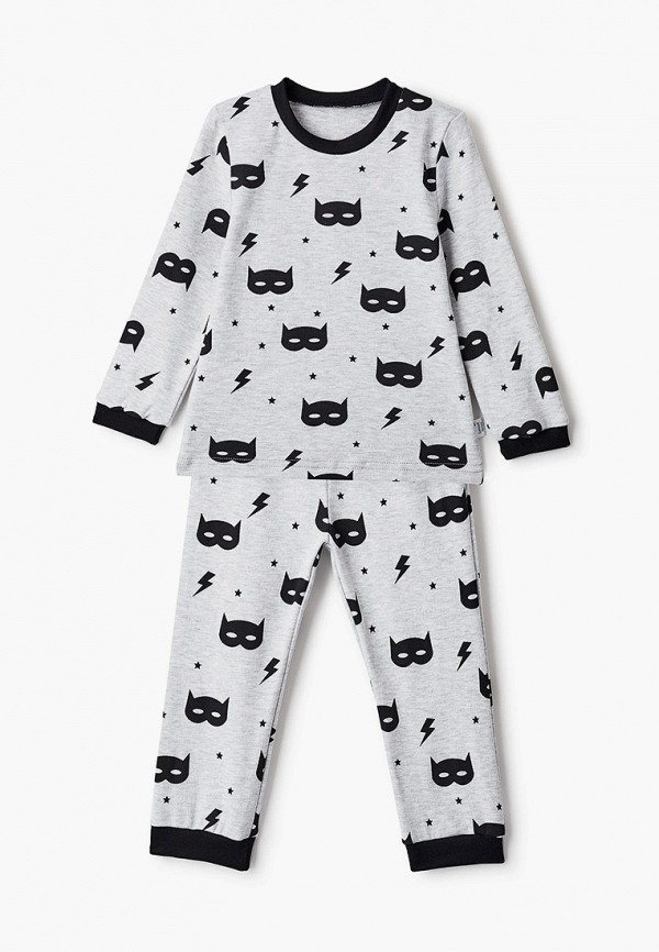Пижама для мальчика Веселый малыш цвет серый 