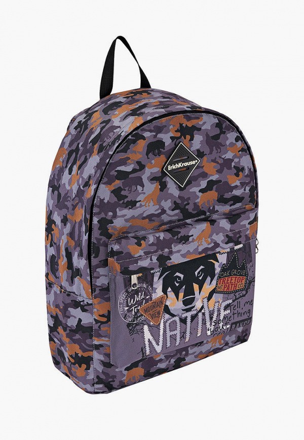 

Рюкзак ErichKrause®, Серый, EasyLine 17L Rough Native
