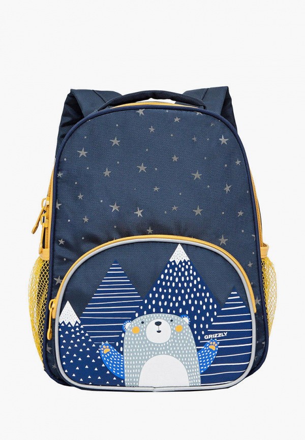 

Рюкзак Grizzly, Синий, Kids Мишка в горах