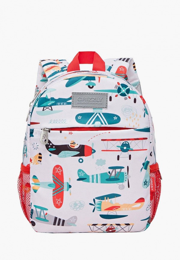 

Рюкзак Grizzly, Белый, Kids Самолетики