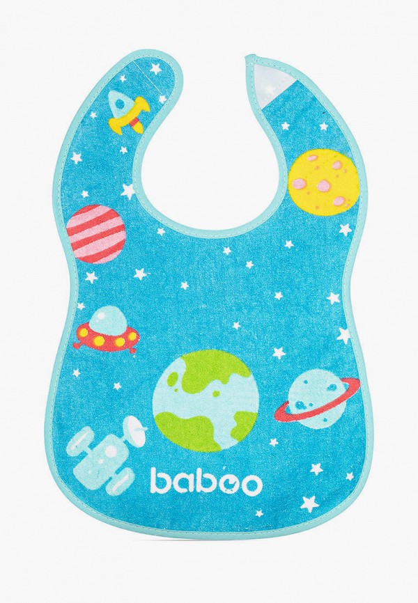 

Слюнявчик Baboo, Голубой, Space махровый 12 м+