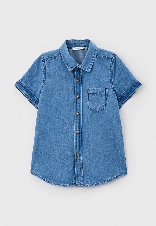 Рубашка для мальчика джинсовая DeFacto цвет голубой 