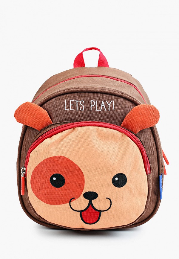 

Рюкзак Berlingo, Коричневый, Mini kids "Cute puppy"