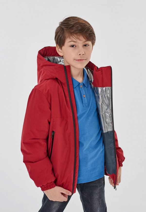 Куртка для мальчика утепленная Талви цвет красный  Фото 4