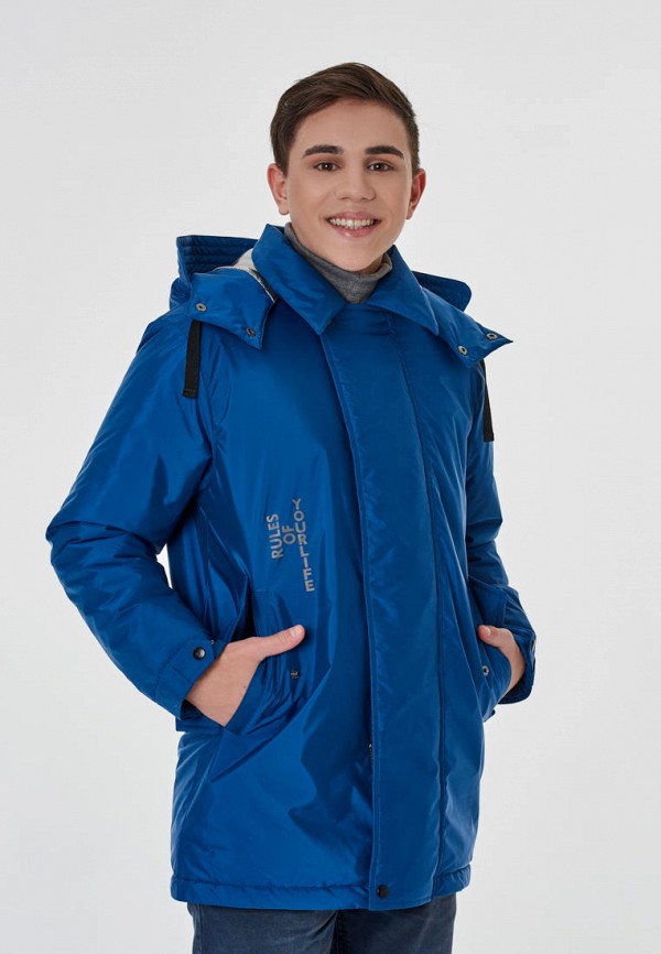 Куртка для мальчика утепленная Талви цвет синий  Фото 2