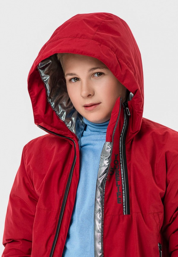 Куртка для мальчика утепленная Талви цвет красный  Фото 3