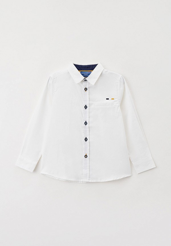 Рубашка для мальчика Coccodrillo цвет белый 