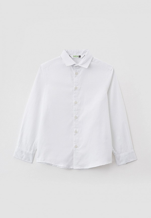 Рубашка для мальчика Sela цвет белый 