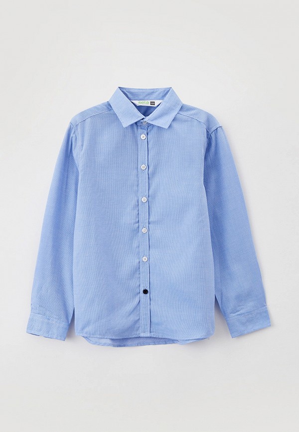 Рубашка для мальчика Sela цвет голубой 