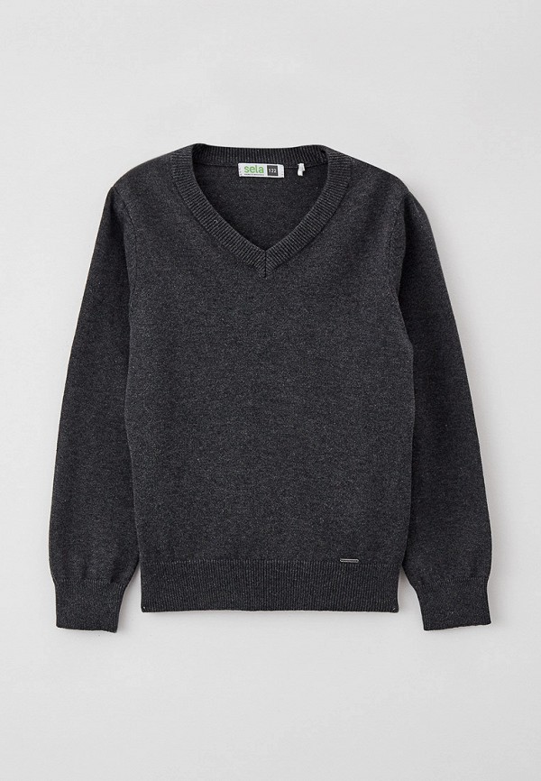 Пуловер для мальчика Sela цвет серый 