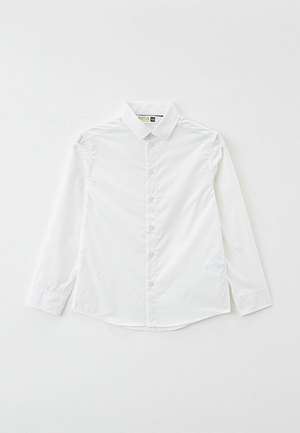 Рубашка для мальчика Sela цвет белый 