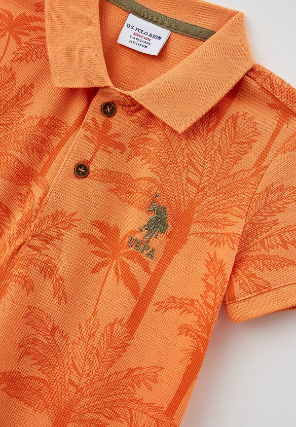 

Поло U.S. Polo Assn., Оранжевый