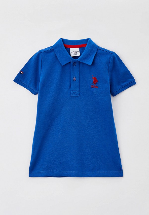 Поло для мальчика U.S. Polo Assn. цвет синий 