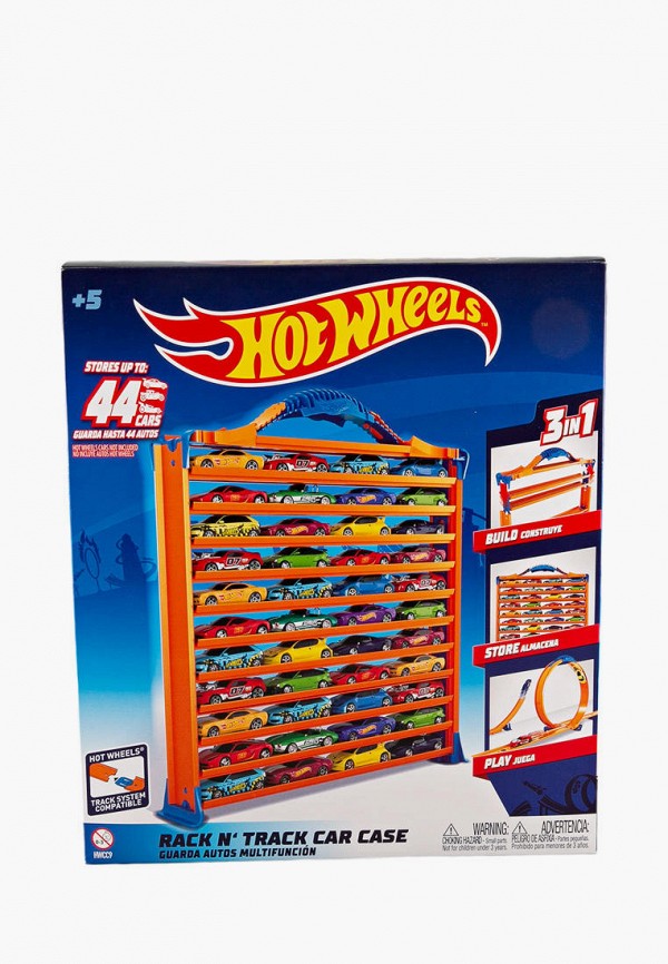 

Набор игровой Hot Wheels, Оранжевый, Портативный кейс для хранения 44 машинок