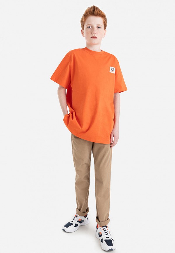 Футболка для мальчика Gloria Jeans цвет оранжевый  Фото 4