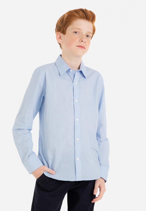 Рубашка для мальчика Gloria Jeans цвет голубой  Фото 4