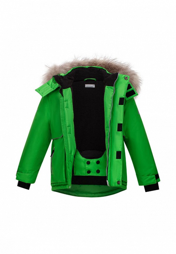Куртка для мальчика утепленная Stylish Amadeo цвет зеленый  Фото 3