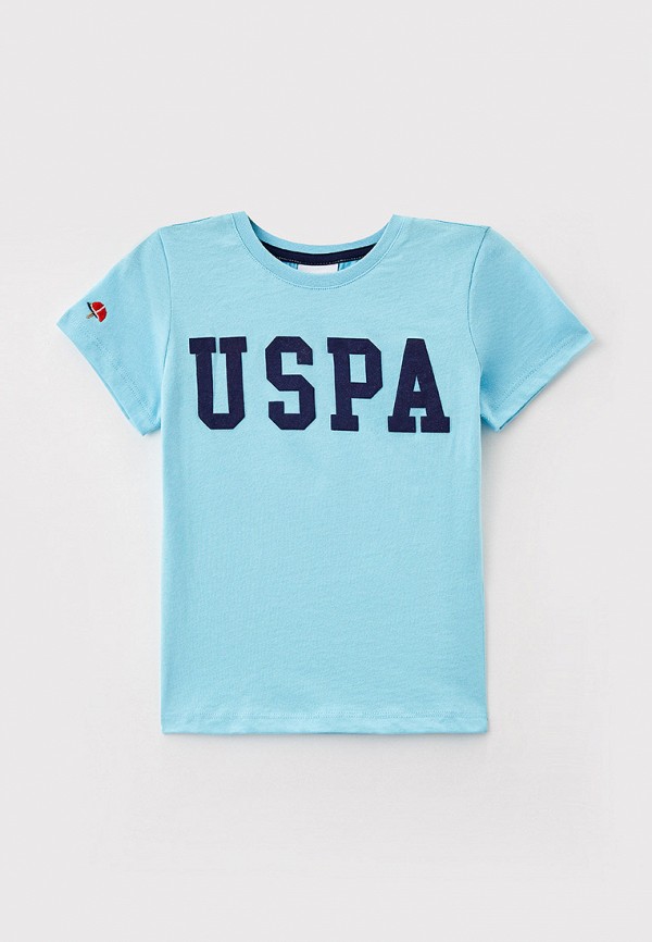 Футболка для мальчика U.S. Polo Assn. цвет голубой 