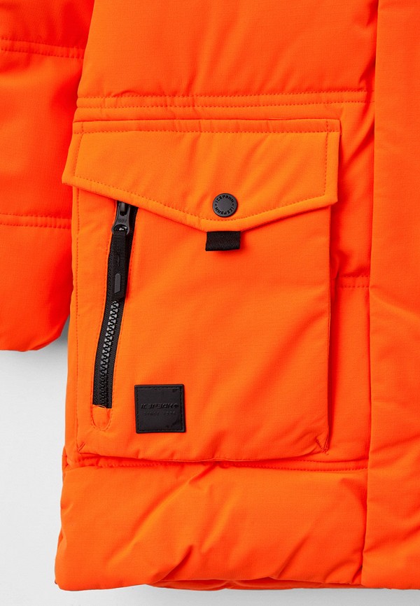 Куртка для мальчика утепленная Icepeak цвет оранжевый  Фото 3