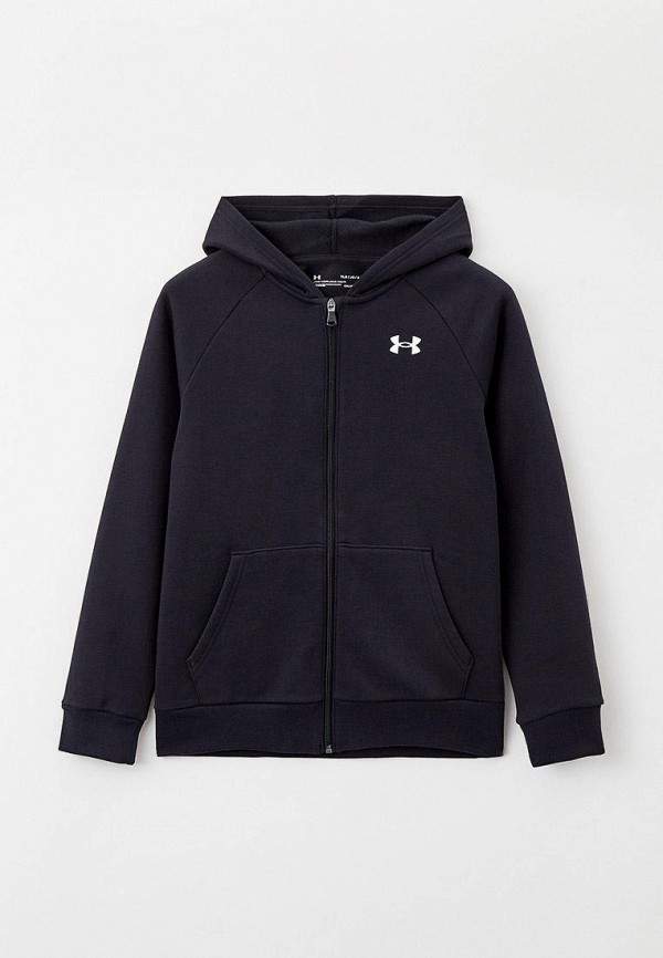 

Толстовка Under Armour, Черный, UA RIVAL COTTON FZ HOODIE