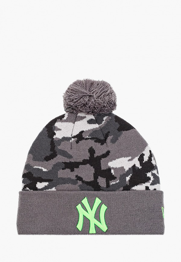 

Шапка New Era, Серый, KIDS CAMO CROWN CUFF